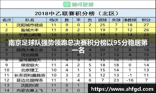南京足球队强势领跑总决赛积分榜以95分稳居第一名